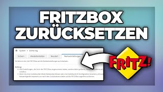 FritzBox zurücksetzen auf Werkseinstellungen  Tutorial [upl. by Bopp28]