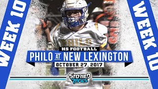 HS Football  Philo at New Lexington 102717 [upl. by Ibmab]