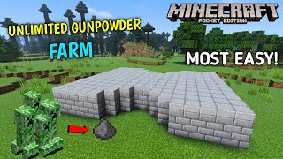 Most Easy Creeper Farm for Minecraft Pocket Edition  MINECRAFT CREEPER FARM 117 [upl. by Ayouqat]