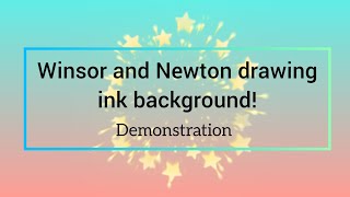 How I use Winsor and Newton drawing ink to create backgrounds Johanna Basford book Adult Colouring [upl. by Niledam767]