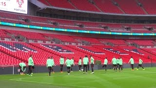 Portugal Prepare To Take On England At Wembley [upl. by Emlen]