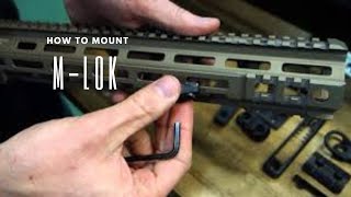 How to mount MLOK ACCESSORIES on you rifle [upl. by Nilyarg]