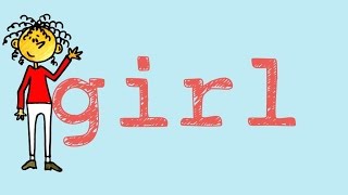 Girl song to teach the sight word quotgirlquot [upl. by Annahvas]