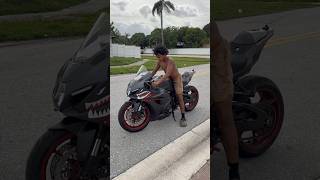 Gsxr 1000 first time riding a motorcycle [upl. by Ardnaid278]