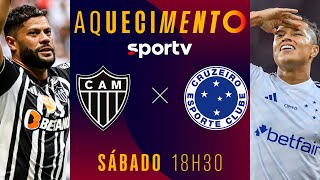 ATLÉTICOMG X CRUZEIRO  PRÉJOGO AQUECIMENTO AO VIVO COM IMAGENS  MINEIRO  live  sportv [upl. by Irep]