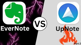 Review UpNote vs Evernote Tutorial Which is the better Note taking app Part 2 [upl. by Nnylatsyrc908]