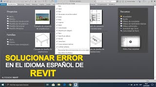 Solucionar error en el idioma español de Revit [upl. by Allister265]