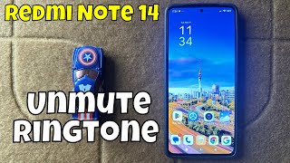 How to Unmute Ringtone on Redmi Note 14  Active Ringtone Sound on Redmi Note 14 [upl. by Gertie]