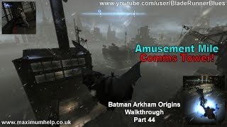 44 Amusement Mile Comms Tower Batman Arkham Origins Walkthrough PC Hard Diff Max Graphic Settings [upl. by Bridget298]