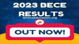 BECE 2023 RESULTS RELEASE DATE CONFIRM [upl. by Orfield]