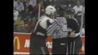 Rick Tocchet vs Derian Hatcher 3695 [upl. by Naimerej]