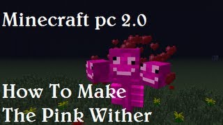 Minecraft pc 20 Is The Pink Wither NOT A April Fools Joke How To Craft [upl. by Alin]