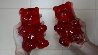 How to make a giant gummy bear  Homemade giant gummy bear  Haribo bears [upl. by Ahsimot]