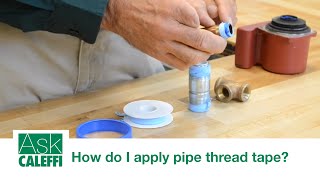 How do I apply pipe thread tape [upl. by Anuahsat705]