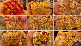 1 gram থেকে mantasa necklace kanbala chur sitahar under 1lakh gold design with pricekarukanchan [upl. by Eelesor90]