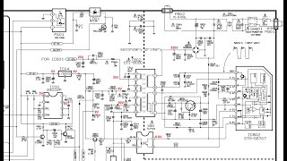 LG CRT COLOR TV CIRCUIT DIAGRAM EXPLANATION [upl. by Prospero3]