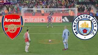 MANCHESTER CITY VS ARSENAL  FC24  PENALTY SHOOTOUT [upl. by Anitsua186]