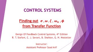 Computation of Damping amp Frequency Parameters from Transfer Function [upl. by Lairret110]