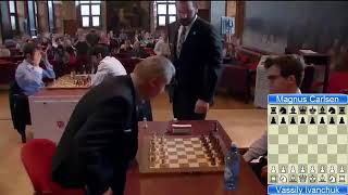 Vassily Ivanchuk Vs Magnus Carlsen  Blitz Chess Videos 2017 Leuven [upl. by Karlotte601]