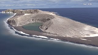 A New Timelapse of an Island Forming in Tonga [upl. by Marney406]