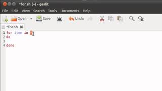 Shell Scripting Tutorial41 The for Loop [upl. by Alden]