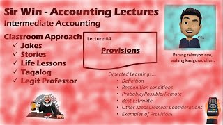 Lecture 04 Provisions Estimated Liability Intermediate Accounting [upl. by Zea]