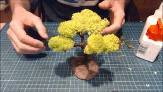 Realistic Scenic Trees  Basic Lichen Foliage Technique [upl. by Saxen]