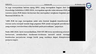 VOL 118  Hari Listrik Nasional ke79 PLN UIT JBB Raih Juara Nasional SPKI XXVII 27 [upl. by Llennej]