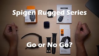 Spigen Rugged bands and case for Apple Watch Series 9 Review [upl. by Atinrahs]