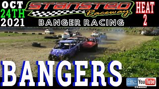 Stansted Raceway Bangers HEAT 2 241021 Full contact Bangerracing Racing freetowatch race [upl. by Ahseel573]