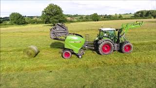 La nouvelle gamme de fenaison Fendt 2018 en action avec les Ets Raynaud [upl. by Elletnahc814]