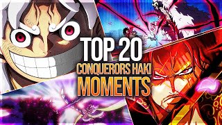 EPIC Top 20 CONQUERORS HAKI Moments in One Piece The Ultimate Ranking [upl. by Yrotciv]