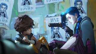 Jinx meets Isha  Season 2 Episode 2  Arcane League of Legends [upl. by Neeluj384]