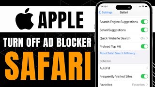 How to Turn Off Ad Blocker Safari iPhone Updated [upl. by Lundeen372]