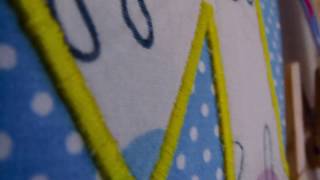 How to make an Unique Applique Bunting in Simple 7 Steps How to sew a bunting tutorial by SewingMe [upl. by Nilla]