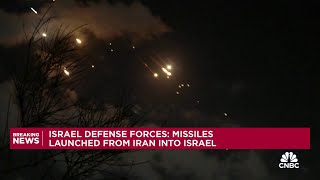 Iran launches missile attacks against Israel [upl. by Latoniah]