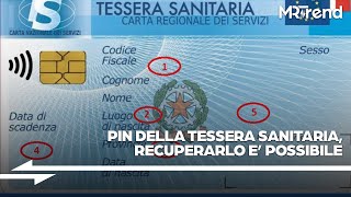 PIN della tessera sanitaria recuperarlo è possibile E permette tantissime agevolazioni [upl. by Hess15]