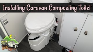 Installing a Natures Head Composting Toilet in our Caravan [upl. by Gurney]