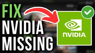 How To Fix NVIDIA Control Panel Missing  Full Tutorial [upl. by Ynnhoj405]