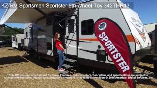 2017 KZRVSportsmen Sportster 5th Wheel Toy342THR13 [upl. by Caye]