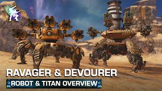 Ravager amp Devourer 🦀 Robot amp Titan Overview — War Robots [upl. by Kruter962]