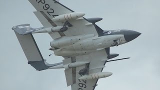 De Havilland DH110 Sea Vixen FAW2 flying Display at RNAS Yeovilton Air Day 2015 [upl. by Sukey]