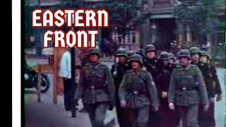 WW2 Eastern Front Nazi Germnay Advance in Soviet Russia Ukraine  Color Footage [upl. by Yborian]