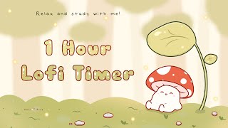 1 Hour  Relax amp study with me Lofi  Mushie in a forest timer 1hour 1hourloop lofi [upl. by Brause]