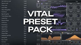 FREE VITAL PRESET PACK 20 PRESETS FOR VITAL VST  WEST COAST TRAP RNB HIPHOP [upl. by Errol]