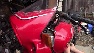 82 Yamaha XJ550R seca new carb boots and DIY YICS blanking tool [upl. by Anirdnajela]