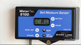 How To Calibrate The Baseline WaterTec S100 Soil Moisture Sensor [upl. by Ymirej]