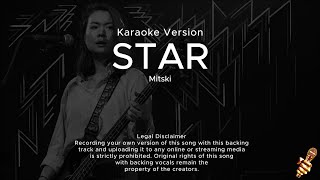 Mitski  Star Karaoke Version [upl. by Kokoruda]