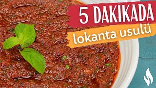 5 Dakikada Sofrada 💥 Kaşık Kaşık Yedirten Acılı Ezme Tarifi 💯 [upl. by Blaise]