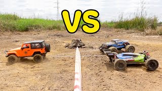 NERF GUN RC CAR OFFROAD BATTLE 2 [upl. by Hctim]